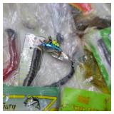 Lot of Plastic Fishing Bait Lures