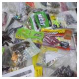 Lot of Plastic Fishing Bait Lures