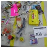 Lot of Fishing Tackle  with Spoons, Crank Baits