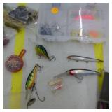 Lot of Fishing Tackle  with Spoons, Jigs, Crank Baits, Plastic Bait