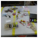 Lot of Fishing Tackle  with Spoons, Jigs, Crank Baits, Plastic Bait