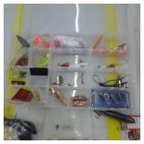 Lot of Fishing Tackle  with Jigs, Sinkers