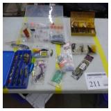 Lot of Fishing Tackle  with Jigs, Sinkers