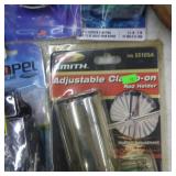 Anchor and Boat Accessories (in original packaging)  with Paddle Gear, Trolling Motor Switch, Trailer Wiring Kit, Adjustable Clamp On Rod Holder, Scupper Stoppers, and more