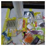 Lot of Fishing Tackle  with Bobbers, Plastic Bait