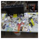 Lot of Fishing Tackle  with Sinkers, Hooks