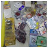 Lot of Fishing Tackle  with Sinkers, Hooks