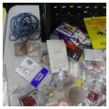 Lot of Fishing Tackle  with Sinkers, Hooks