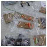 Lot of Fishing Tackle  with Jigs, Hooks, Weights