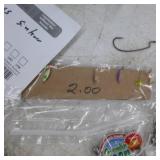 Lot of Fishing Tackle  with Jigs, Hooks, Sinkers