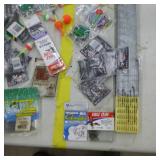 Lot of Fishing Tackle  with Hooks, Jigs