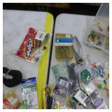 Lot of Fishing Tackle  with Hooks, Jigs