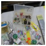 Lot of Fishing Tackle  with Hooks, Jigs