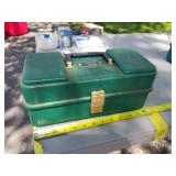 Umco Metal Fishing Tackle Box 102U Green 12"L