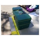 Umco Metal Fishing Tackle Box 102U Green 12"L