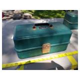 Umco Metal Fishing Tackle Box 133U Green 12"L