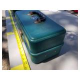 Umco Metal Fishing Tackle Box 133U Green 12"L
