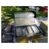 Lot of (3) Plastic Fishing Tackle Boxes