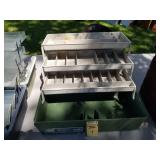 Lot of (3) Plastic Fishing Tackle Boxes