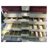 Lot of (3) Plastic Fishing Tackle Boxes