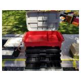 Lot of (3) Plastic Fishing Tackle Boxes