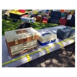 Lot of (3) Plano Plastic Fishing Tackle Boxes