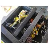 Lot of (3) Plano Plastic Fishing Tackle Boxes