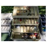 Lot of (4) Fishing Tackle Boxes
