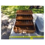 Lot of (4) Plastic Fishing Tackle Boxes