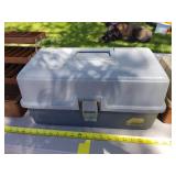 Lot of (4) Plastic Fishing Tackle Boxes