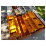 Lot of (4) Plastic Fishing Tackle Boxes