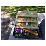 Lot of (4) Plastic Fishing Tackle Boxes