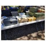 Lot of (4) Plastic Fishing Tackle Boxes