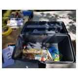 Lot of (4) Plastic Fishing Tackle Boxes