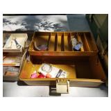 Lot of (4) Plastic Fishing Tackle Boxes