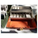 Lot of (4) Plastic Fishing Tackle Boxes