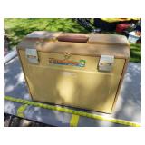 Flambeau Plastic Fishing Tackle Box Suitcase with 5 Pull-Out Drawers 2275 Cream 20"