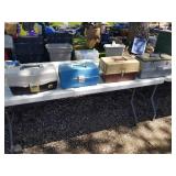 Lot of (4) Plastic Fishing Tackle Boxes