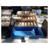 Lot of (4) Plastic Fishing Tackle Boxes