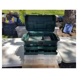 Plastic Fishing Tackle Box Suitcase with 4 Pull-Out Drawers