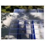 Lot of (5) Plastic Fishing Tackle Organizer Cases
