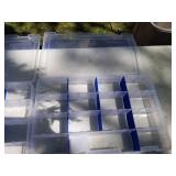 Lot of (5) Plastic Fishing Tackle Organizer Cases