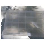 Lot of (5) Plastic Fishing Tackle Organizer Cases