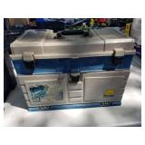 Lot of (2) Plastic Fishing Tackle Box Suitcases