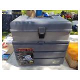 Lot of (4) Plastic Fishing Tackle Boxes