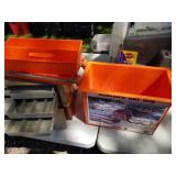 Lot of (4) Plastic Fishing Tackle Boxes