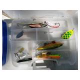Lot of (6) Plastic Fishing Tackle Organizer Cases