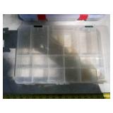 Lot of (4) Plastic Fishing Tackle Organizer Cases