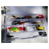 Lot of (4) Plastic Fishing Tackle Organizer Cases