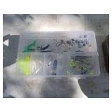 Lot of (3) Plastic Fishing Tackle Organizer Cases